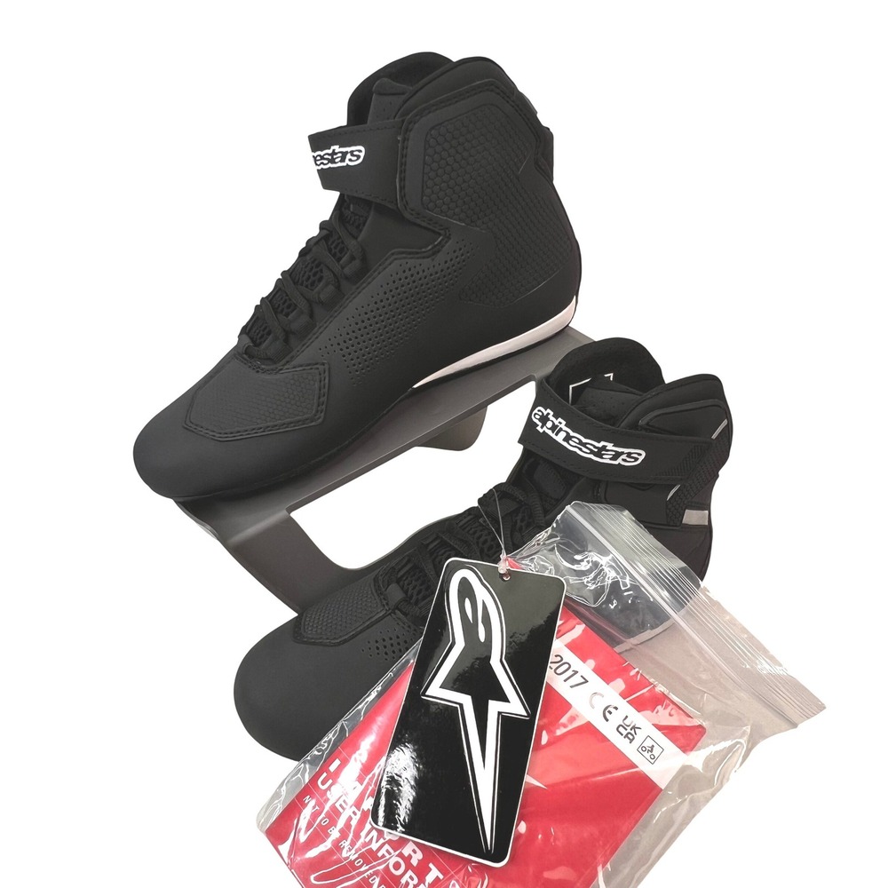 Alpinestars Sektor Vented Motorcycle Riding Shoes Black US 7.5 Euro‎ 40